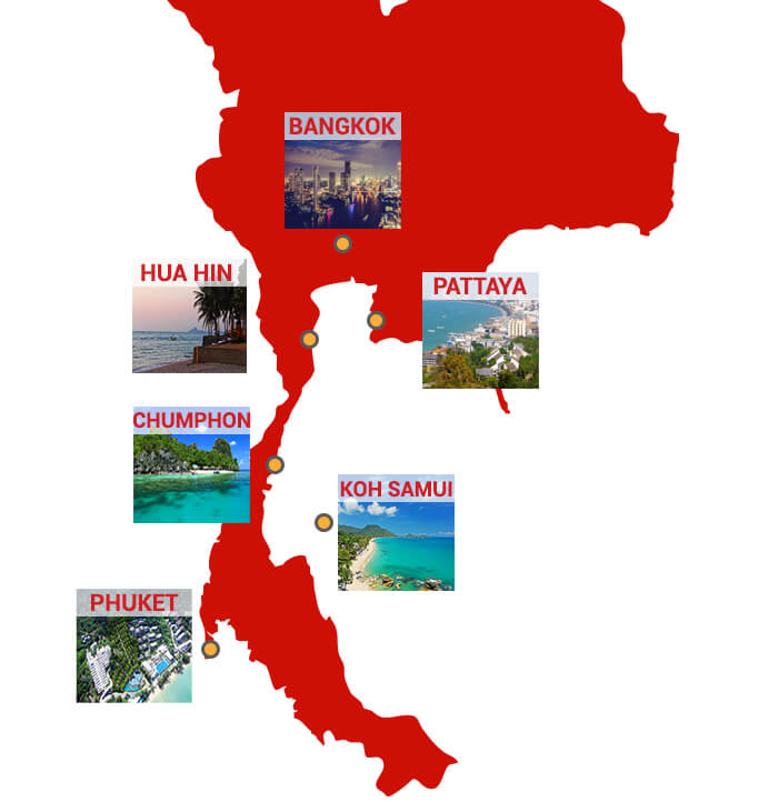 Carte Thailande